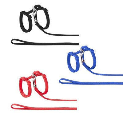 Nobby Katzengarnitur Nylon Geschirr und Leine div. Farben Katze