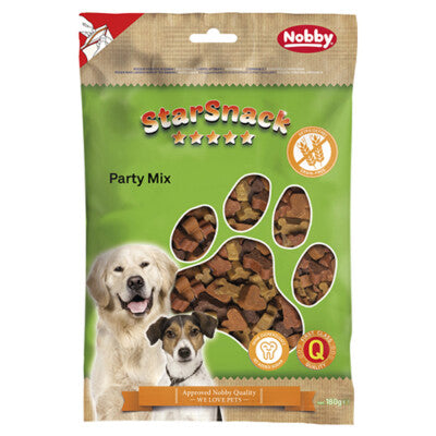 Nobby Starsnack Party Mix getreidefrei 180g Happy Mix Leckerli Snack Hund