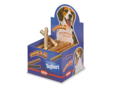 Nobby Kaurollen gefüllt Joghurt Yoghurt Hund 10/25/50/100 Chewing Rolls Kausnack