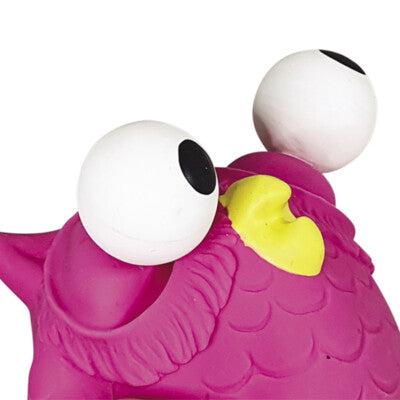 Nobby Hundespielzeug Eule Pop Out 8,5cm Latex quietschend Spielzeug Hund