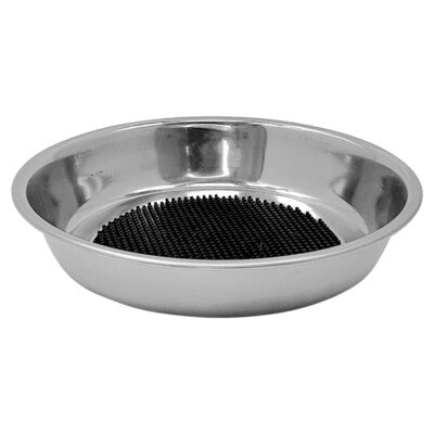 Nobby Edelstahlnapf mit Leckmatte 0,2l rutschfest Hund Katze Napf Fressnapf