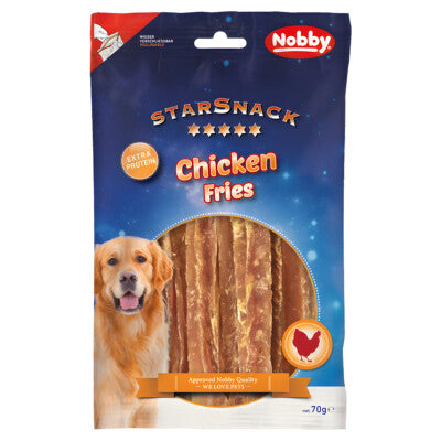 Nobby StarSnack Chicken Fries 70g Huhn Pommes Leckerli Snack Hund