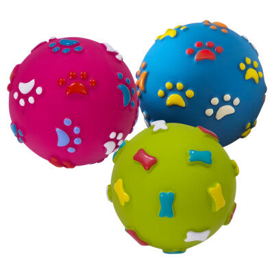 Nobby Hundespielzeug Latex Ball 9cm bunt quietschend Spielzeug Hund