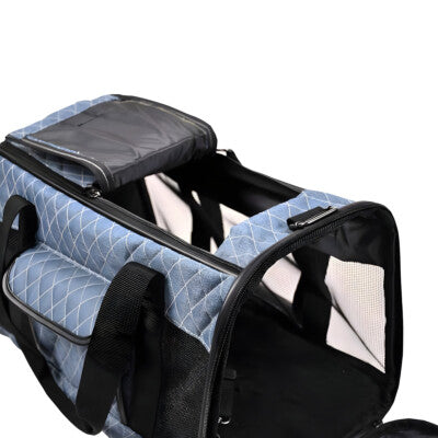 Nobby Tasche Lema blau Hund Katze bis 7kg mit Utensilienfach Tasche Transport