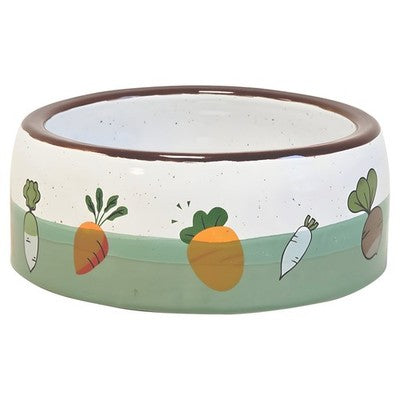 Nobby Nager Keramiktrog Vegetable 14,5x5,5cm grün 500ml Nagernapf Napf