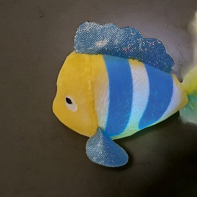 Nobby Katzenspielzeug Fisch mit Katzenminze LED Blinklicht Federn für Katzen