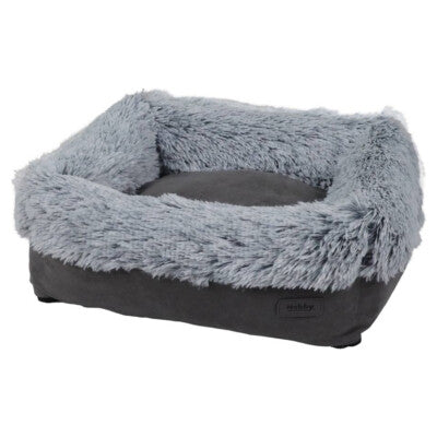 Nobby Komfortbett Nuru eckig grau Korb Hundebett Katzenbett Hund Katze