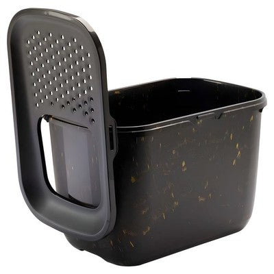 Nobby SAVIC Katzentoilette Hop In schwarz/gold 59x39x39,5cm Toilette Klo Katze