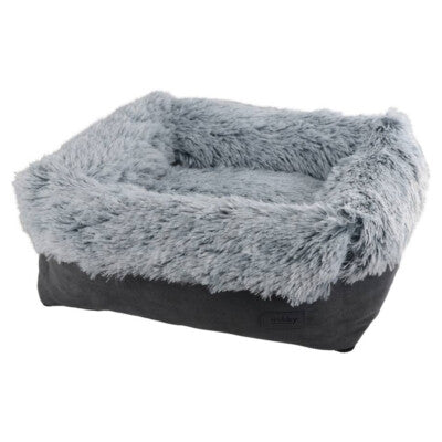 Nobby Komfortbett Nuru eckig grau Korb Hundebett Katzenbett Hund Katze