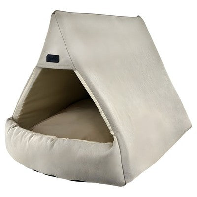 Nobby Hunde Höhle Nurda beige 68x50 cm für kleine Hunde Katzen Bett Schlafplatz
