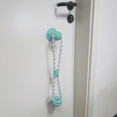 Nobby Hundespielzeug Gummi Ball 50cm Seil Dental Zahnpasta Spielzeug Hund