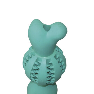 Nobby Hundespielzeug Ball mit Knochen 18cm Gummi Dental Minzaroma Hund Spielzeug