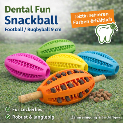 Hundespielzeug Ball Denta Fun Rugbyball, Zahnrpflege Hund,Kauspielzeug Football