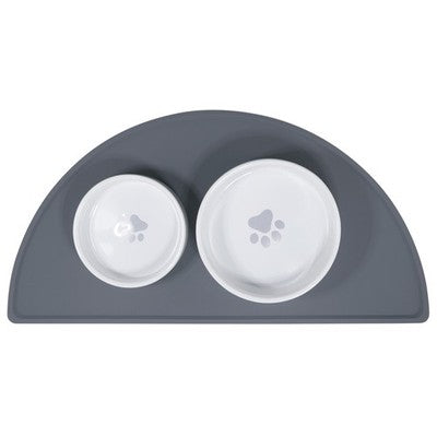 Nobby Silikon Napfunterlage LUNA 49x24cm rutschfest Unterlage Napf Hund Katze