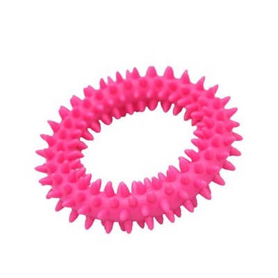Kauspielzeug Hundespielzeug TPR Hund Dental FUN Zahnpflege Ring 11 cm