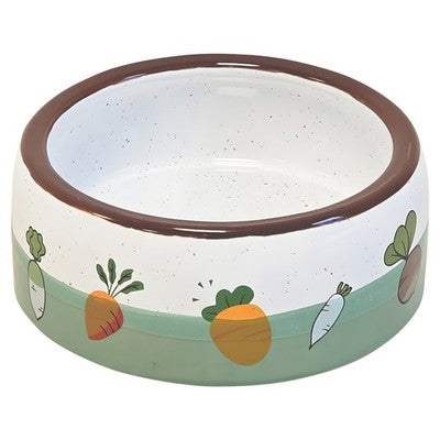 Nobby Nager Keramiktrog Vegetable 14,5x5,5cm grün 500ml Nagernapf Napf
