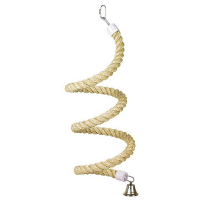Nobby Käfigspielzeug Sisal Seil Spirale mit Glocke Sittich Papagei Vogel