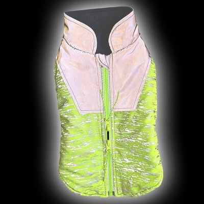 Nobby Hundemantel Videm gelb Fleecefutter wasser windabweisend reflektierend