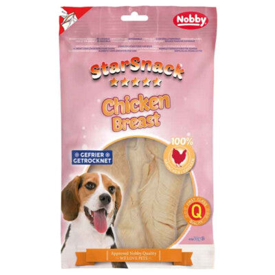 Nobby Starsnack Chicken Breast gefriergetrocknet Hühnerbrust 40g Hund Leckerli