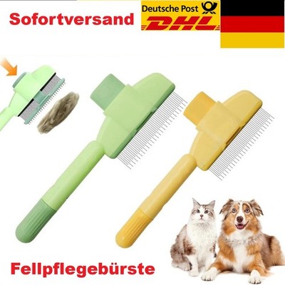 Pfotenmond Fellblitz Bürste Katzen, Selbstreinigender Flohkamm Fellpflegebürste