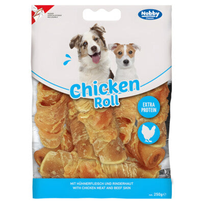 Nobby StarSnack CLASSIC Chicken Roll 250g Curls Curl Huhn Leckerli Snack Hund