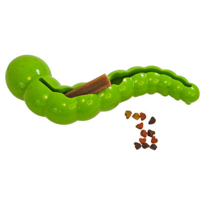 Nobby Hundespielzeug Raupe TPR befüllbar Snackball Dental recycelt Hund
