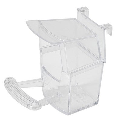 Nobby Futternapf mit Sitzstange Futternapf 7x7,5x6cm Futterspender Napf Vogel