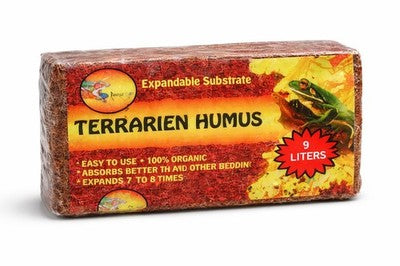 Kokosfaserhumus gepresst (9 Liter) Kokossubstrat Terrarienbodengrund Erde