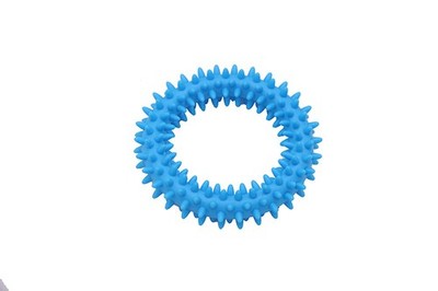 Kauspielzeug Hundespielzeug TPR Hund Dental FUN Zahnpflege Ring 11 cm