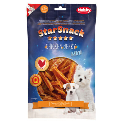 Nobby Hunde Mini Chicken Jerky 70g Hähnchen Streifen Huhn Leckerli Snack