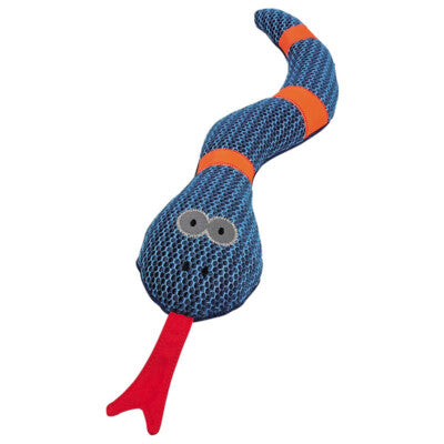 Nobby Hundespielzeug Schlange Mesh 40cm quietschend reflektierend Spielzeug Hund