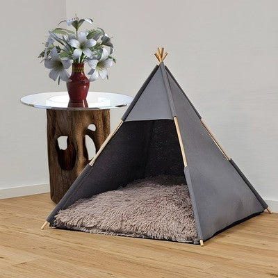 Nobby Hundezelt Tenda Zelt Hund Katze 70x70 cm Tipi Höhle Filz Bett faltbar