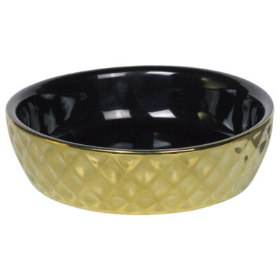 Nobby Keramik Schale Gold Keramiknapf Futternapf Fressnapf Wassernapf Hund Katze