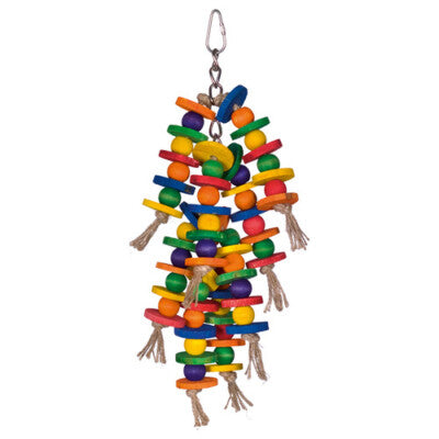 Nobby Käfigspielzeug Holzketten mit Sisal 32x11cm Spielzeug Papagei Vogel