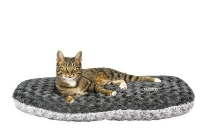 Nobby Kissen oval Seoli dunkelgrau hellgrau für Hund Katze Bett Kuschelbett