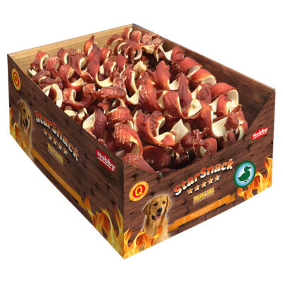 Nobby BBQ Duck Spiral 16cm 2,52 kg Kiste Chewing Curl mit Ente Hund Kauspaß