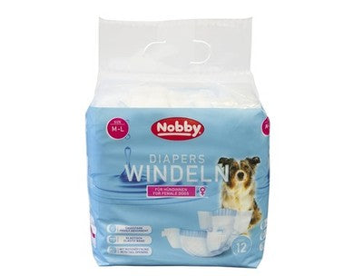 Nobby Hundewindeln Hündinnen Klebeverschluss Läufigkeit Inkontinenz alle Größen