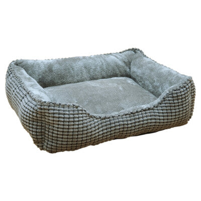 Nobby Hundebett Garik eckig dunkelgrau Komfortbett Kuschelbett Bett Hund