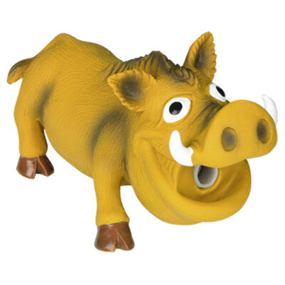 Nobby Latex Wildschwein Spielzeug 17cm mit Stimme Hund Hundespielzeug