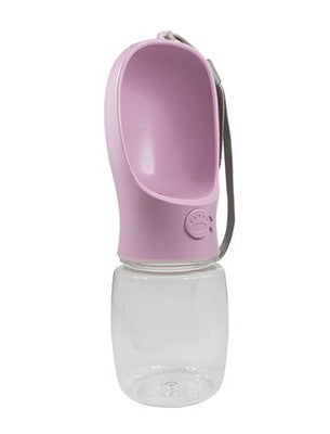 Nobby Trinkflasche 2in1 mint pink auslaufsicher Trinkwasserflasche Napf Hund