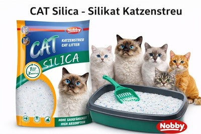 Nobby Katzenstreu Cat Silica 5 Ltr. Silikatstreu gegen Gerüche, antibakteriell
