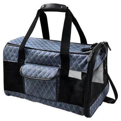 Nobby Tasche Lema blau Hund Katze bis 7kg mit Utensilienfach Tasche Transport