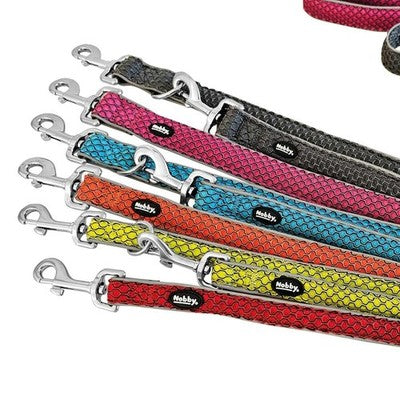 Nobby Leine MESH AIR 120 cm - 20/25/32 mm breit - Nylon Meshgewebe Hundeleine