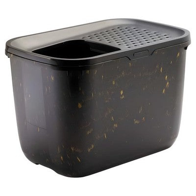 Nobby SAVIC Katzentoilette Hop In schwarz/gold 59x39x39,5cm Toilette Klo Katze