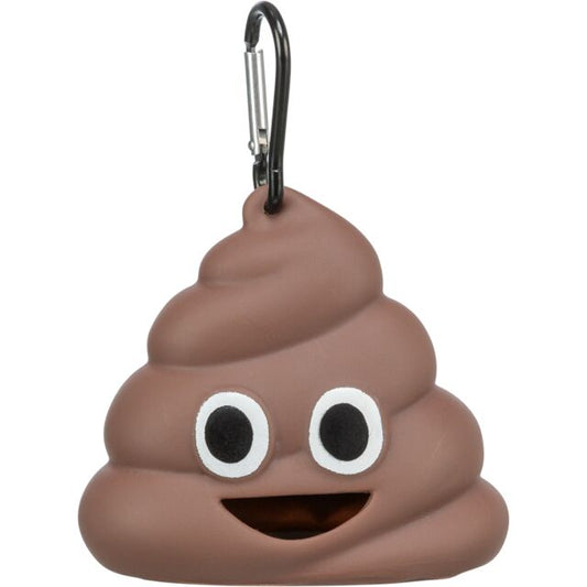 Trixie Kotbeutelspender Emoji Haufen braun Hundekotbeutel Kotbeutel Hund Gassi