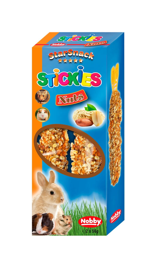 Nobby 10x Stickies Nager Frucht Nuss Gemüse Knabbersticks Nagersnack Snack