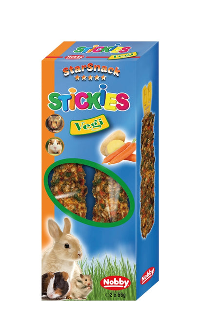 Nobby 10x Stickies Nager Frucht Nuss Gemüse Knabbersticks Nagersnack Snack