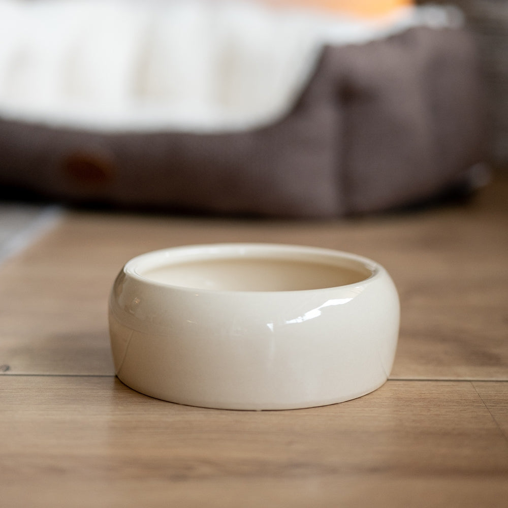 Nobby Keramik Futtertrog creme Nagernapf Hund Napf Wasser Futter diverse Größen