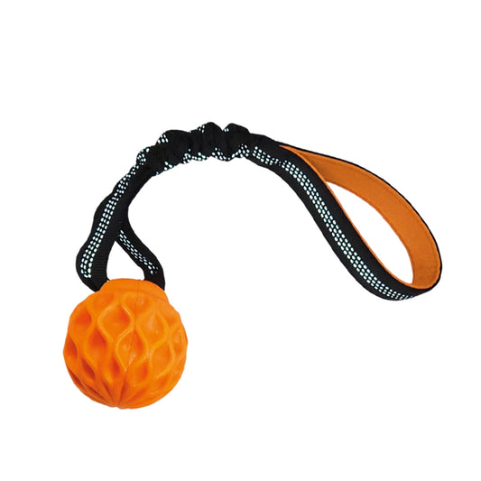 Nobby Hundespielzeug TPR Ball schwimmt Wafer robust elastische Schlaufe Hund