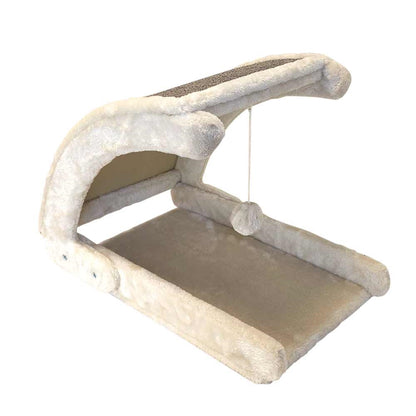 Nobby Kratzbrett Curvy 50x30x36cm für Katzen Sisal Plüsch Kratzmatte